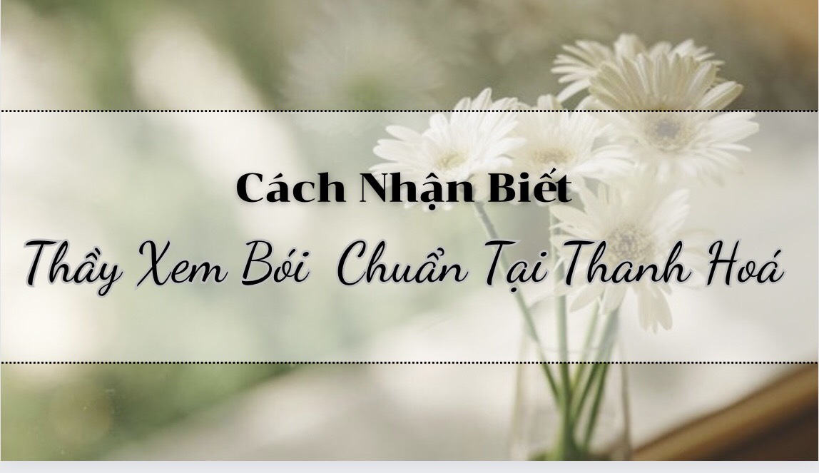 các địa chỉ xem bói trực tiếp tại thanh hoá